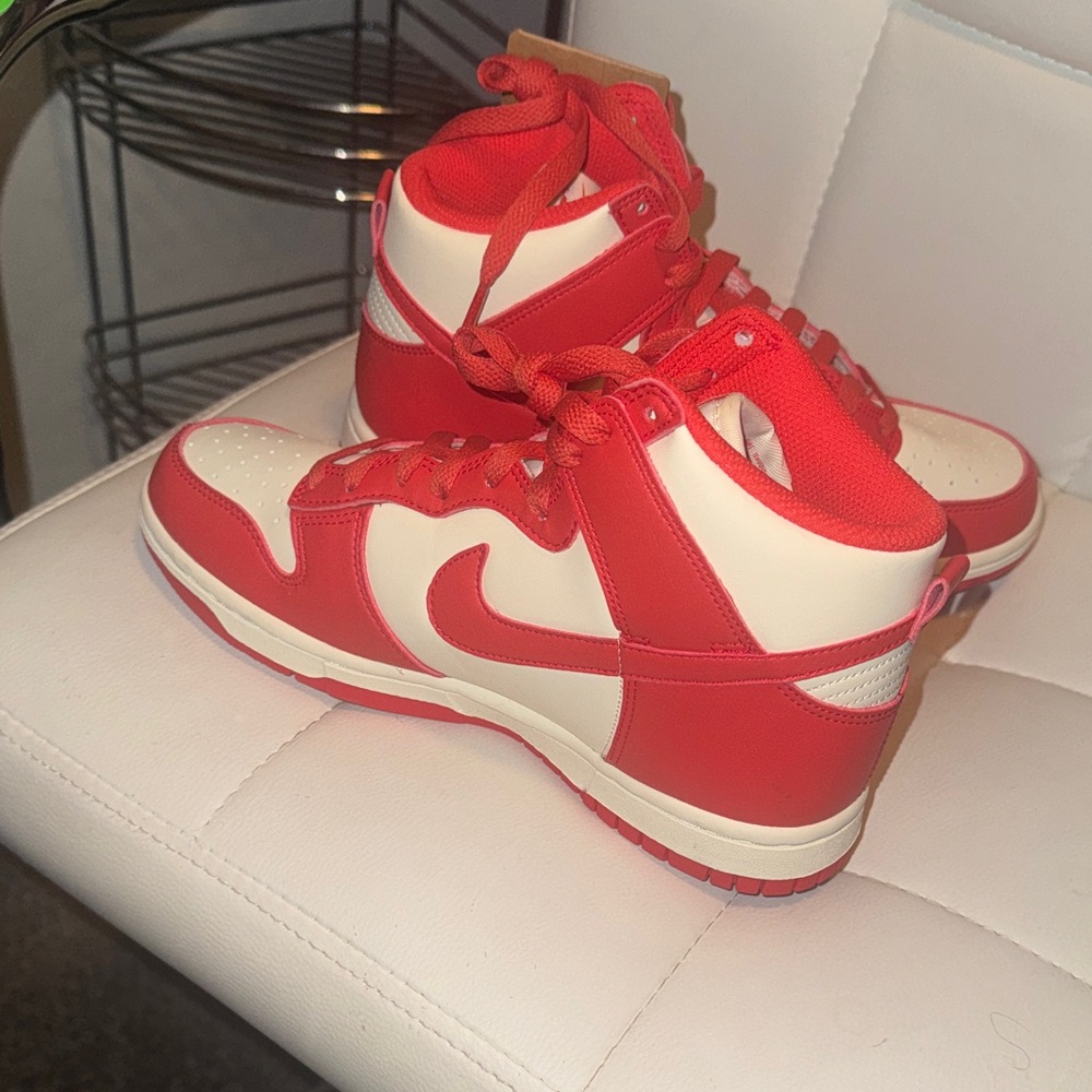 Nike Red and White Women's Sneakers